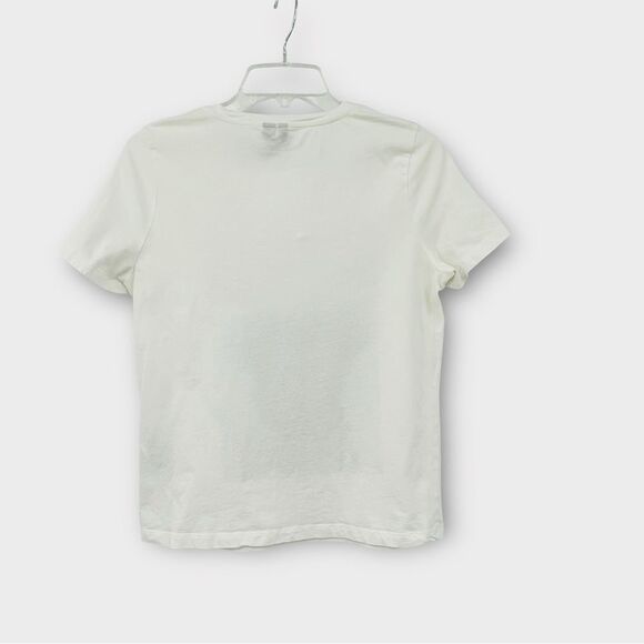 Vero Moda Embellished Graphic Pug Tee in White Women’s Size M - Picture 4 of 8